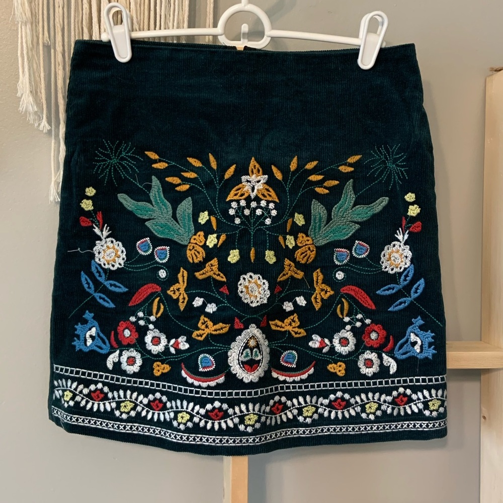Corduroy Mini Skirt